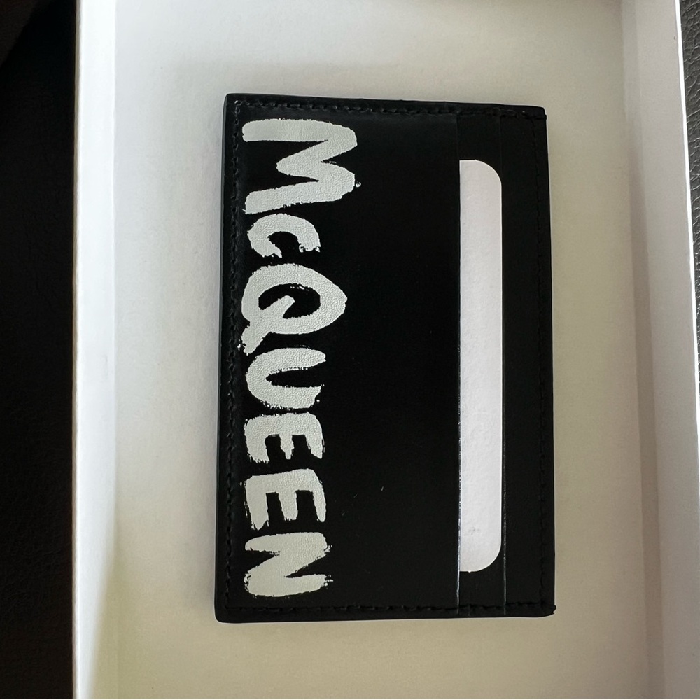 Alexander McQueen Black and White Card Holder